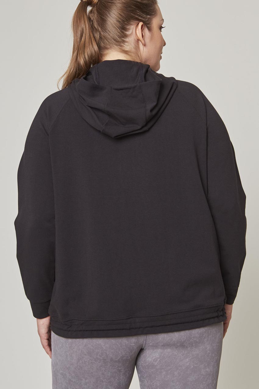 Balance TENCEL™ Half Zip Hoodie with Hem Drawcord