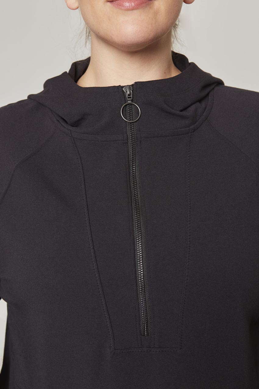 Balance TENCEL™ Half Zip Hoodie with Hem Drawcord