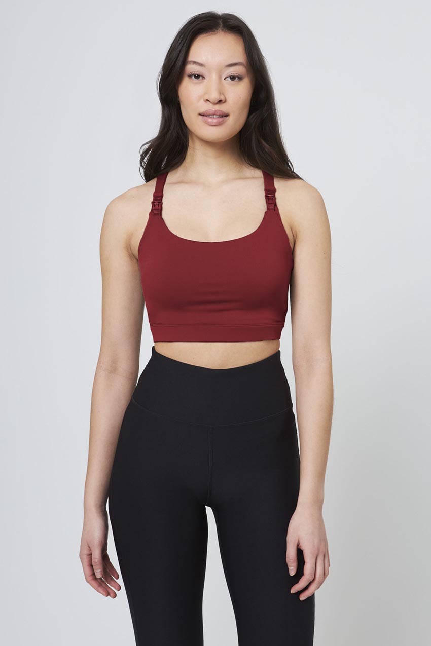 Vital Recycled Nylon Racerback Maternity Medium Support Sports Bra