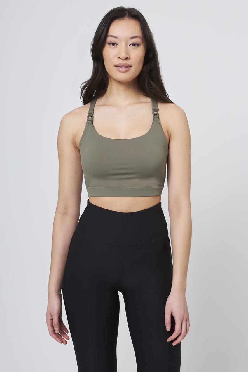 Vital Recycled Nylon Racerback Maternity Medium Support Sports Bra