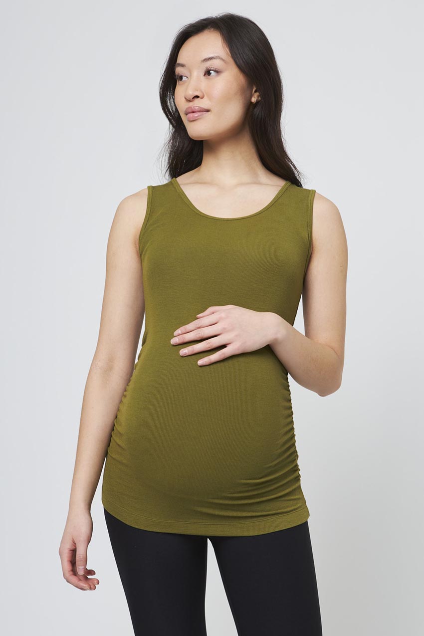 Composure Ribbed Maternity Tank Top – MPG Sport
