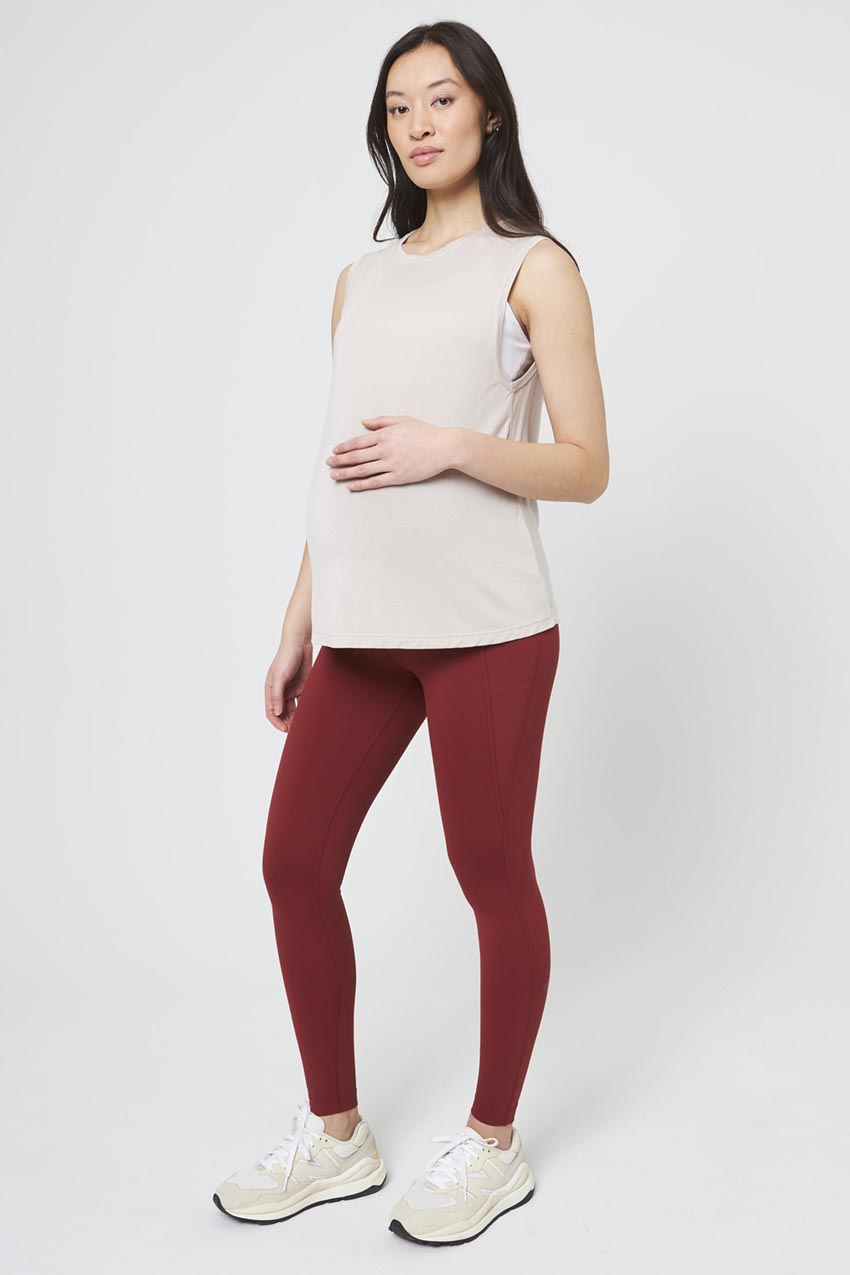 Breeze TENCEL™ Modal Crew Neck Maternity Tank Top