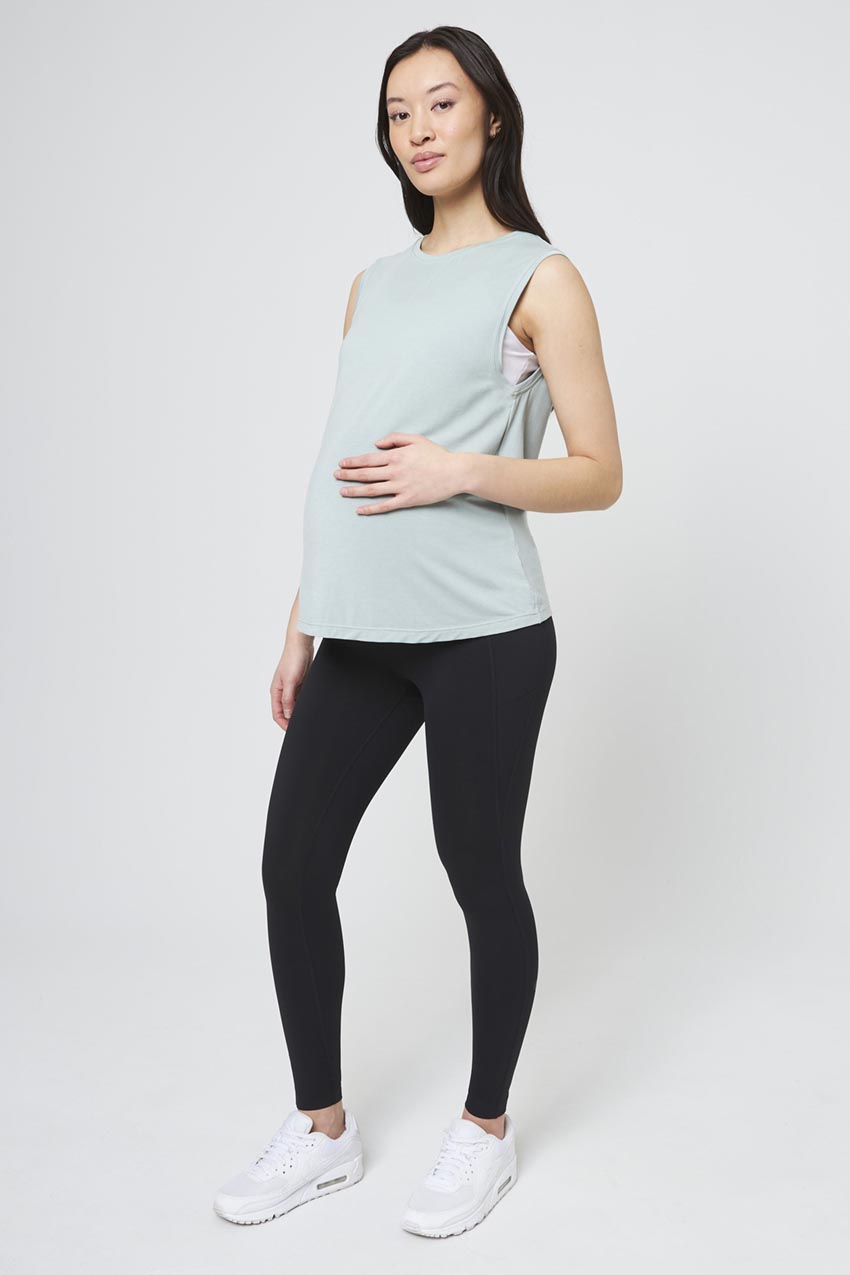 Breeze TENCEL™ Modal Crew Neck Maternity Tank Top