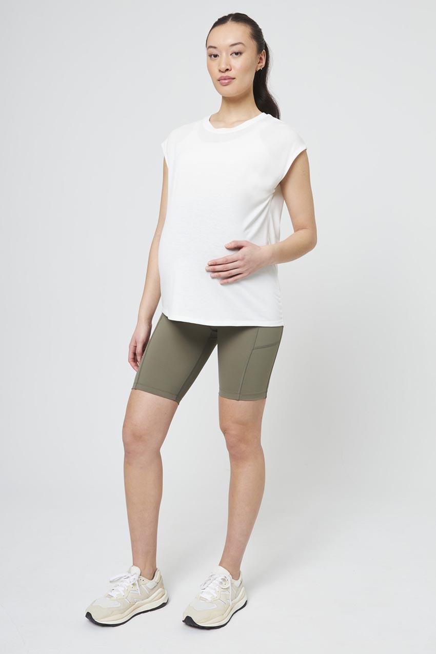 Dynamic Recycled Polyester Relaxed Short Sleeve Maternity T-Shirt