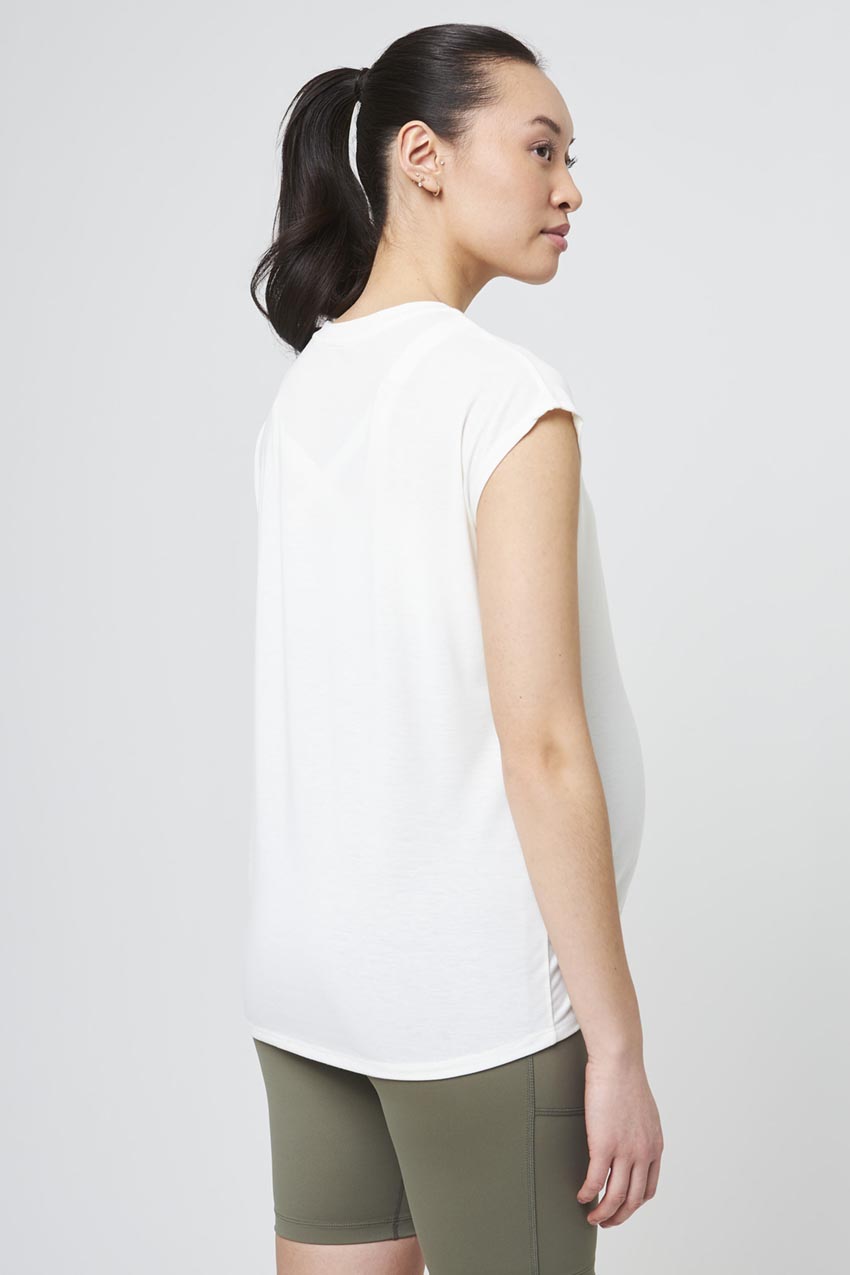 Dynamic Recycled Polyester Relaxed Short Sleeve Maternity T-Shirt