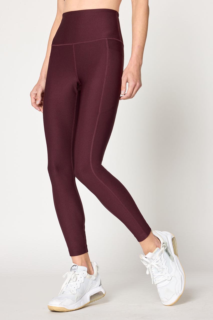 MPG Sport Explore Recycled High-Waisted Side Pocket 25" Legging in Coffee