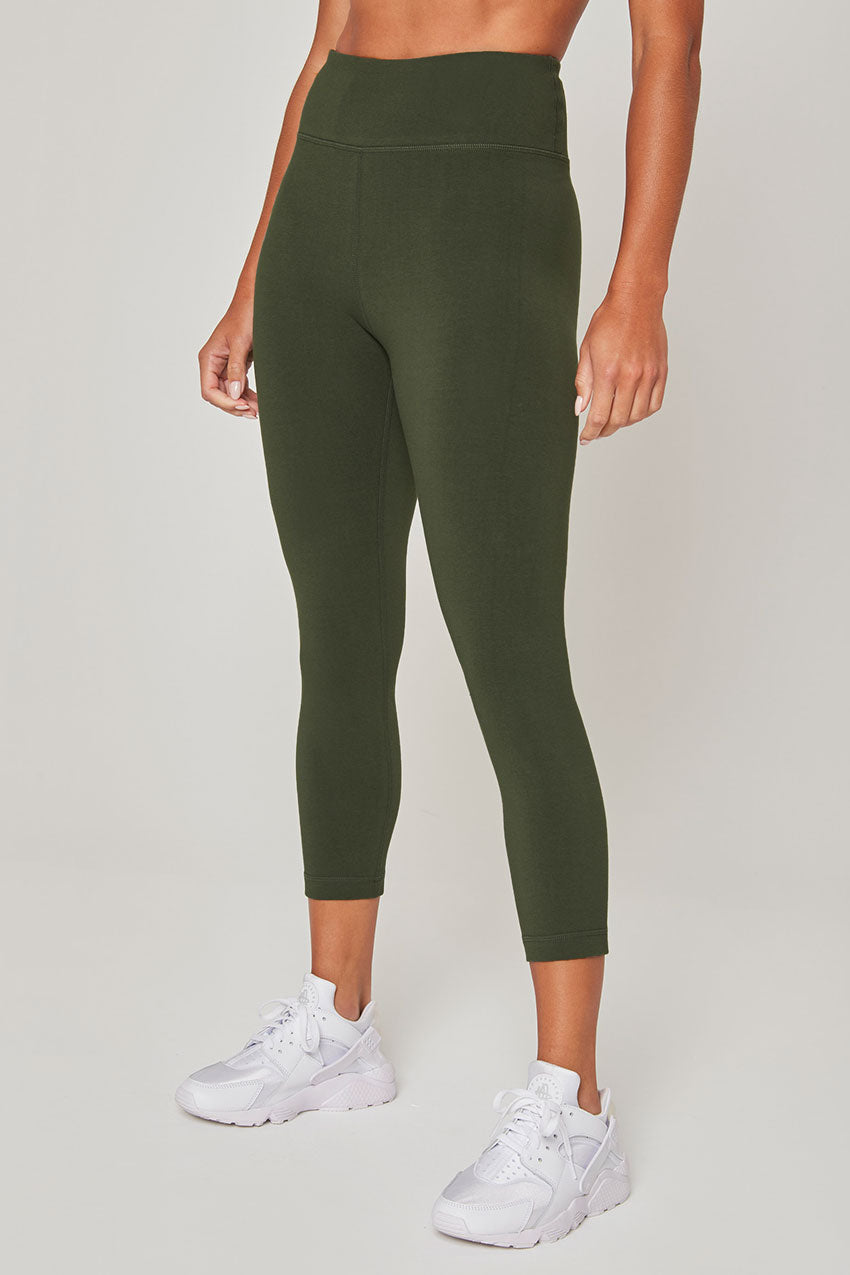 MPG Sport Balance TENCEL™ High-Rise 22" Crop in Bay Leaf
