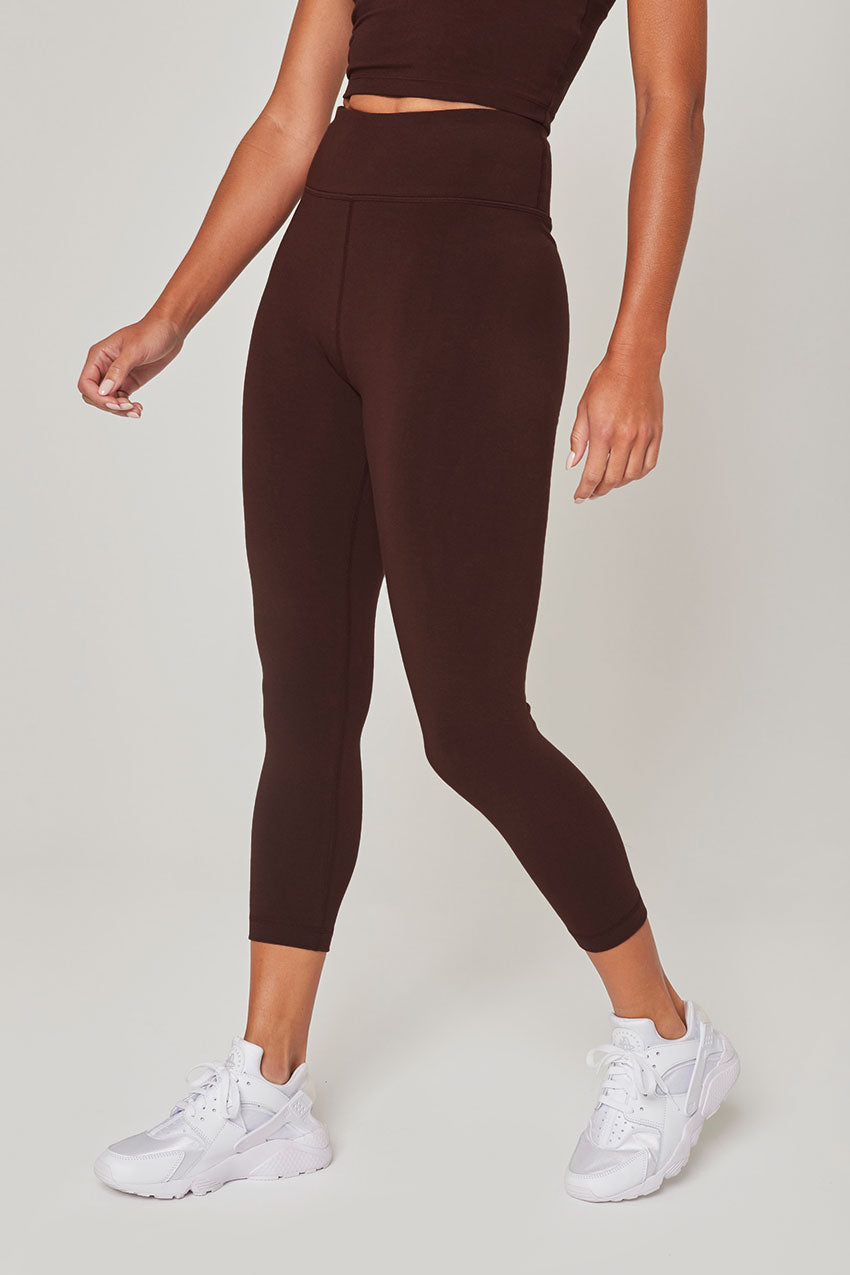 MPG Sport Balance TENCEL™ High-Rise 22" Crop in Terra Rosa