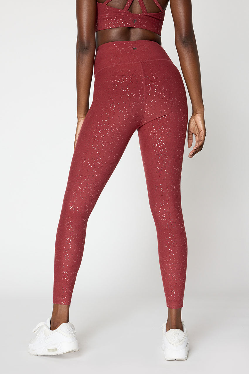 Explore High-Waisted Glitz Print 25" Legging Peached