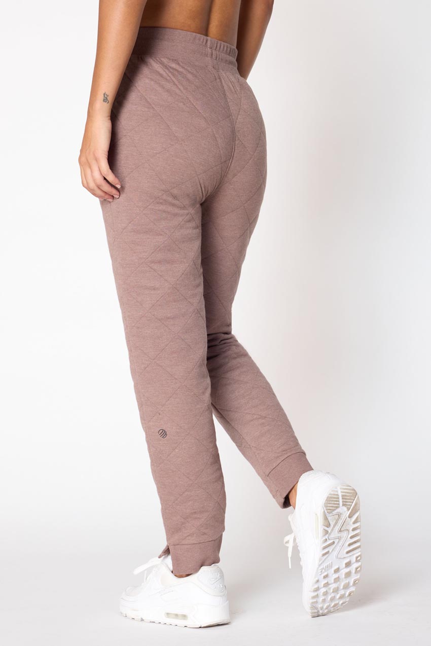 Aspire High-Waisted 27" Slim Leg Quilted Pant
