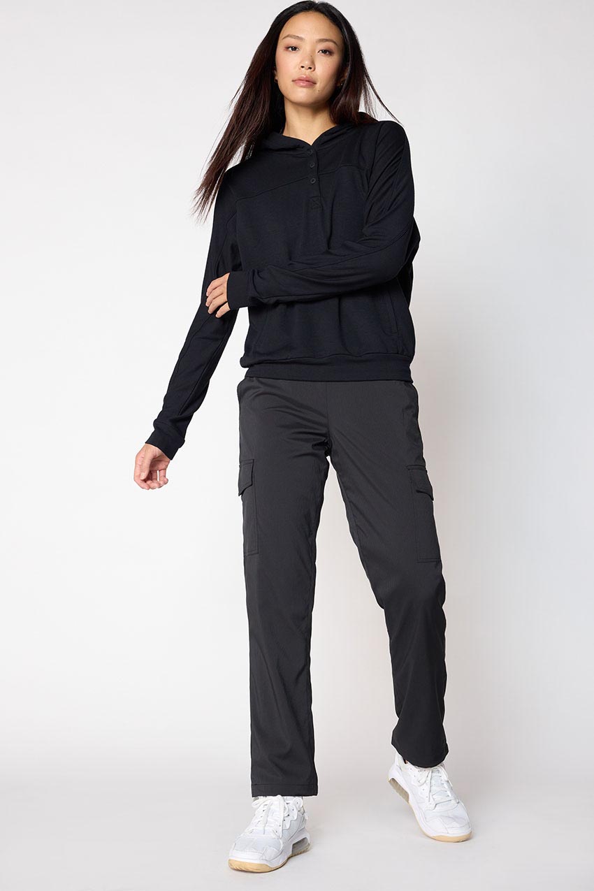 Eclipse High-Waisted 30" Lined Shadow Stripe Cargo Pant