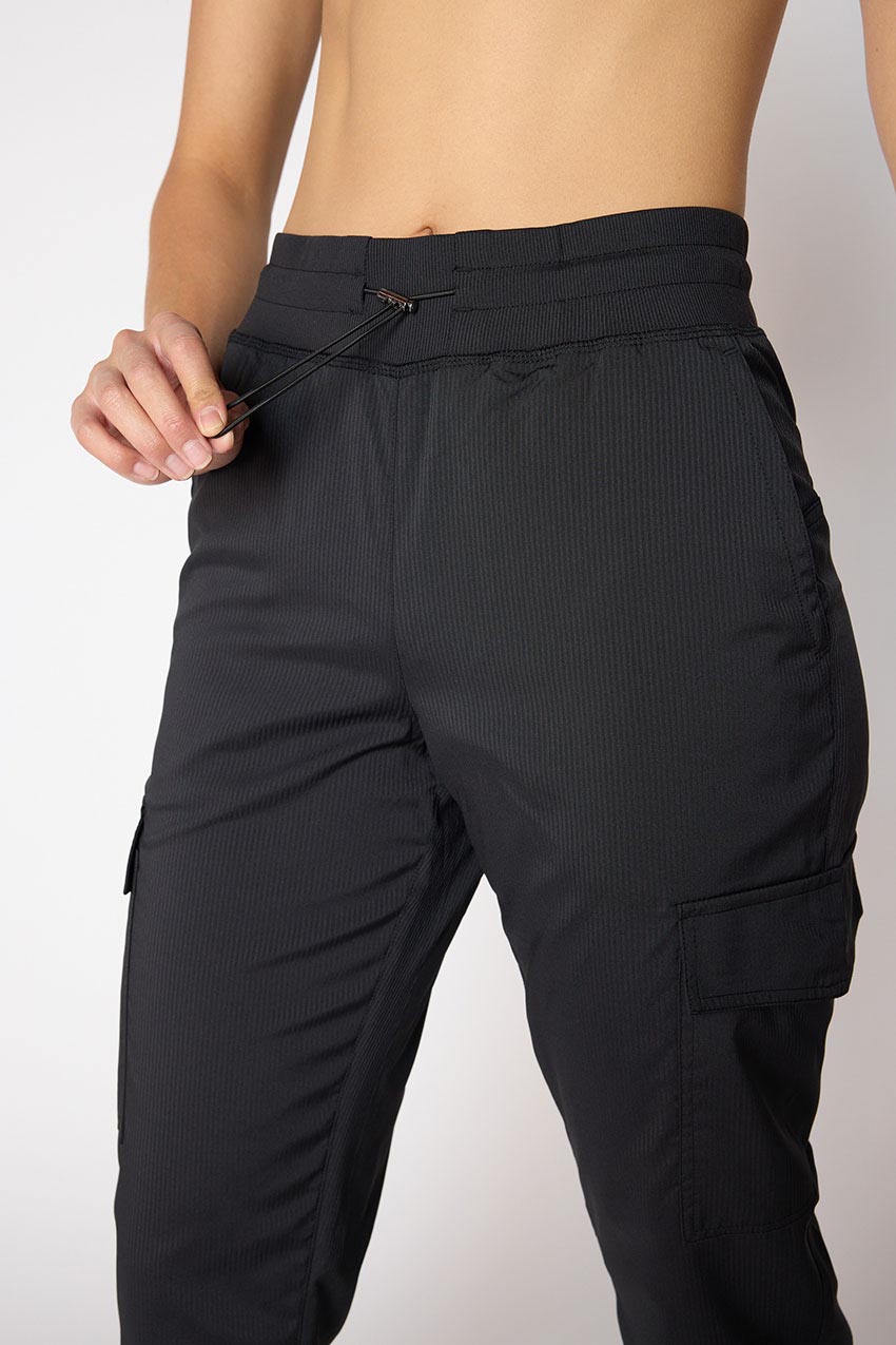Eclipse High-Waisted 30" Lined Shadow Stripe Cargo Pant