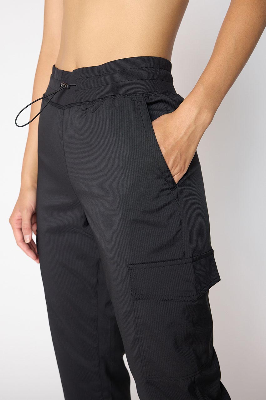 Eclipse High-Waisted 30" Lined Shadow Stripe Cargo Pant