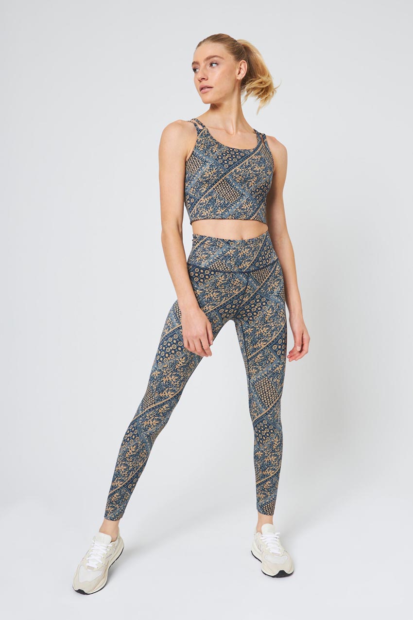Explore High-Waisted Printed Peached Legging 25"