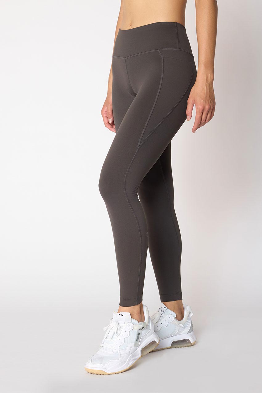 MPG Sport Vital Mid-Waisted 26" Side Pocket Legging - Sale in Raven