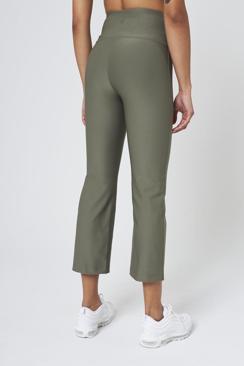 Explore Recycled Polyester High-Waisted Flared Crop 22"