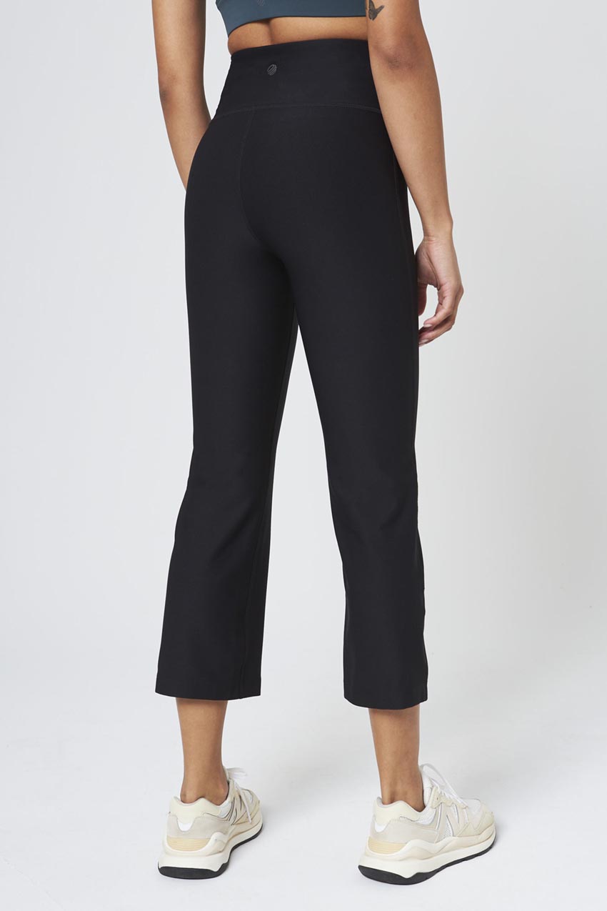 Explore Recycled Polyester High-Waisted Flared Crop 22"