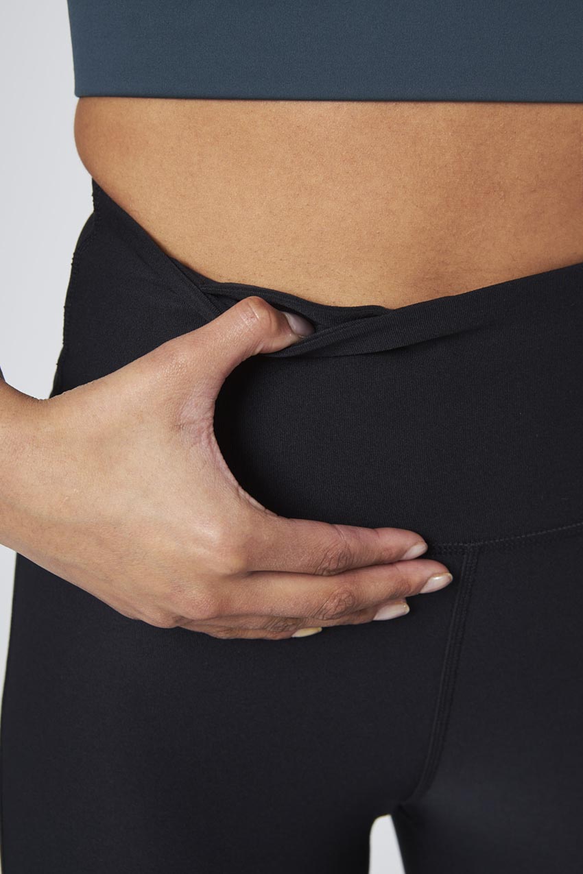 Explore Recycled Polyester High-Waisted Flared Crop 22"