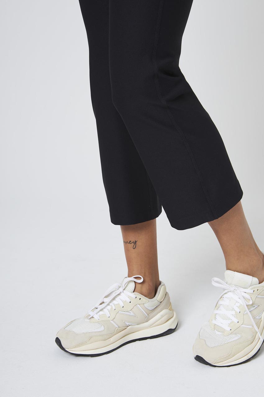 Explore Recycled Polyester High-Waisted Flared Crop 22"