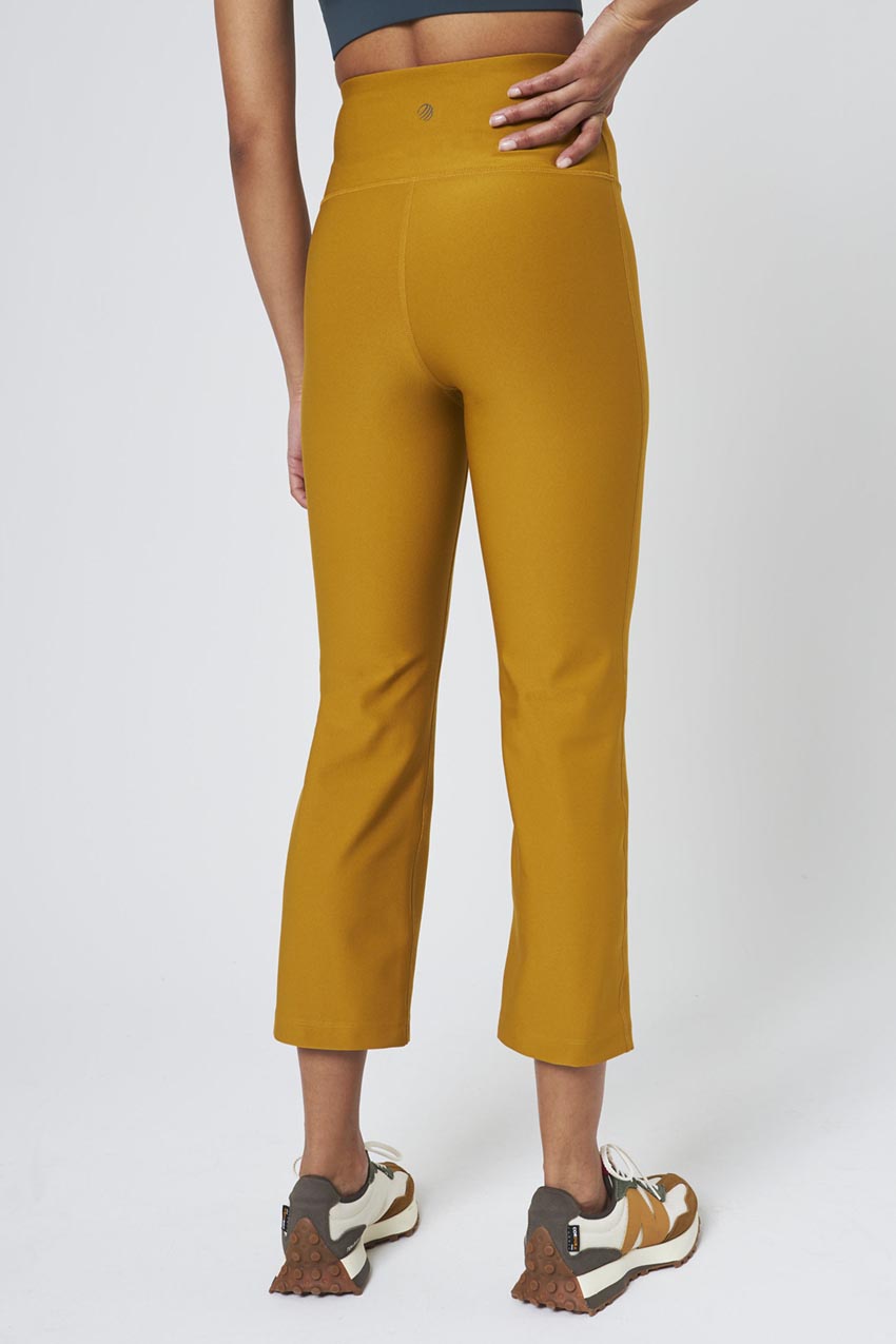 Explore Recycled Polyester High-Waisted Flared Crop 22"
