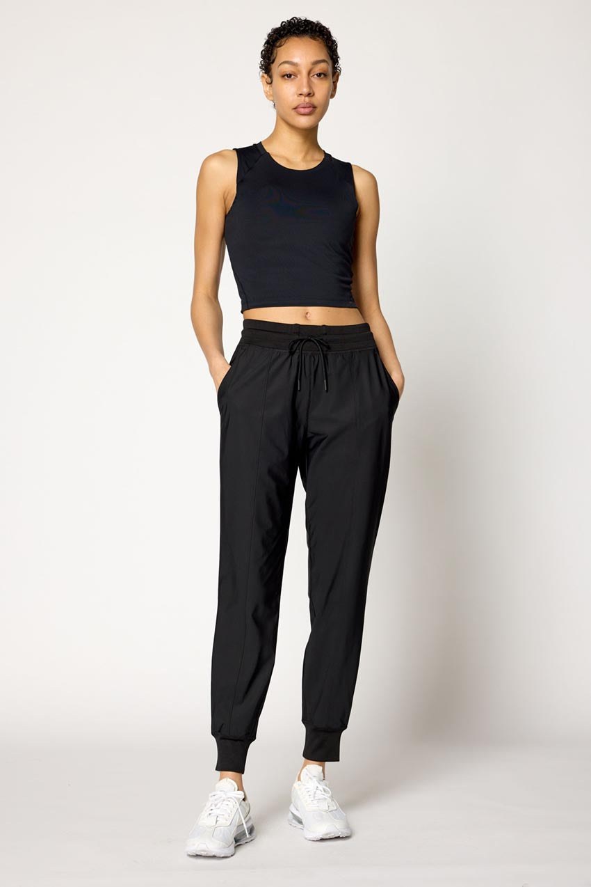 Adapt Recycled Polyester High-Waisted Drawcord Jogger 28”