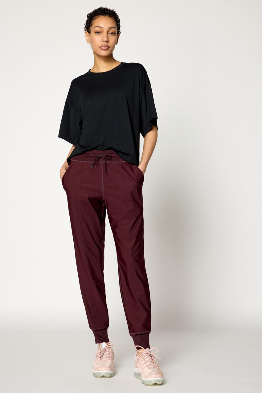 Adapt Recycled Polyester High-Waisted Drawcord Jogger 28”
