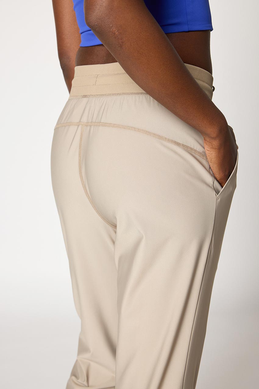 Adapt Recycled Polyester High-Waisted Drawcord Jogger 28”