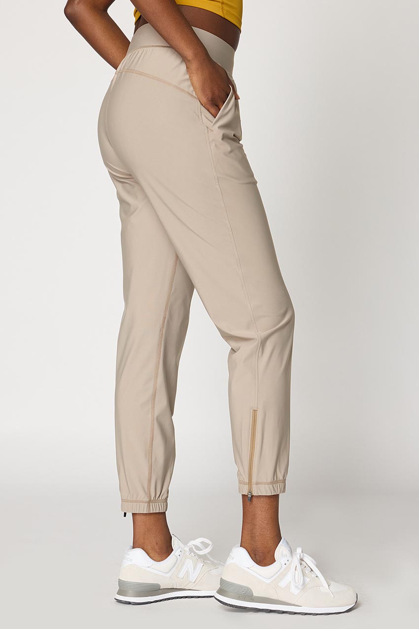 Adapt Recycled Polyester Back Leg Zip Jogger 27"