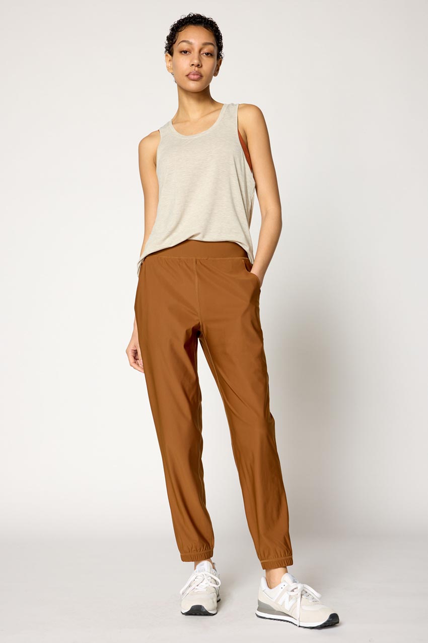 Adapt Recycled Polyester Back Leg Zip Jogger 27"