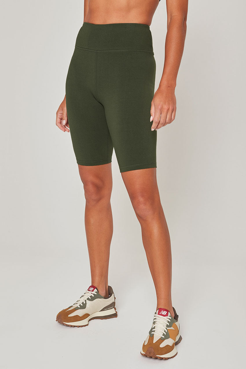 MPG Sport Balance TENCEL™ High-Rise 9" Bike Short in Bay Leaf