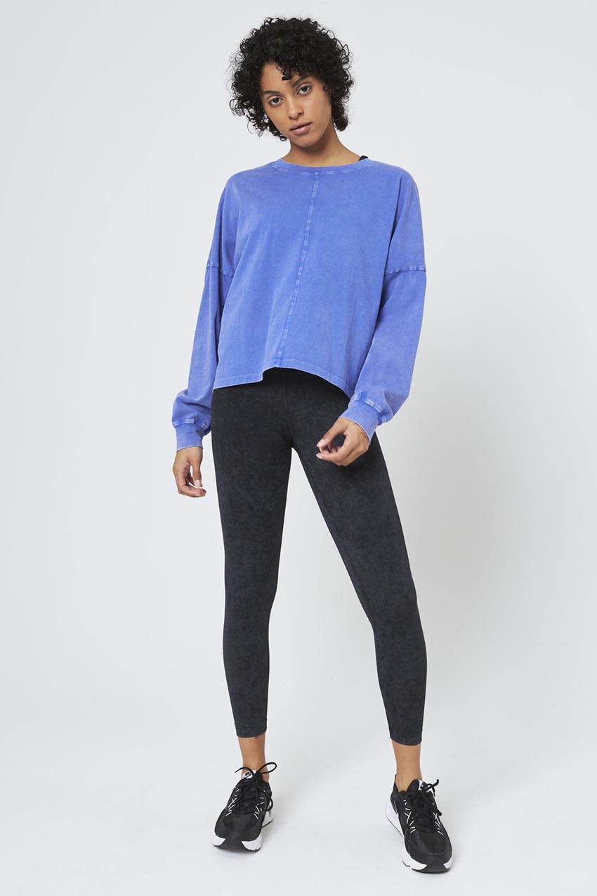 Vital Recycled Nylon High-Waisted Basic Legging 25" Washed