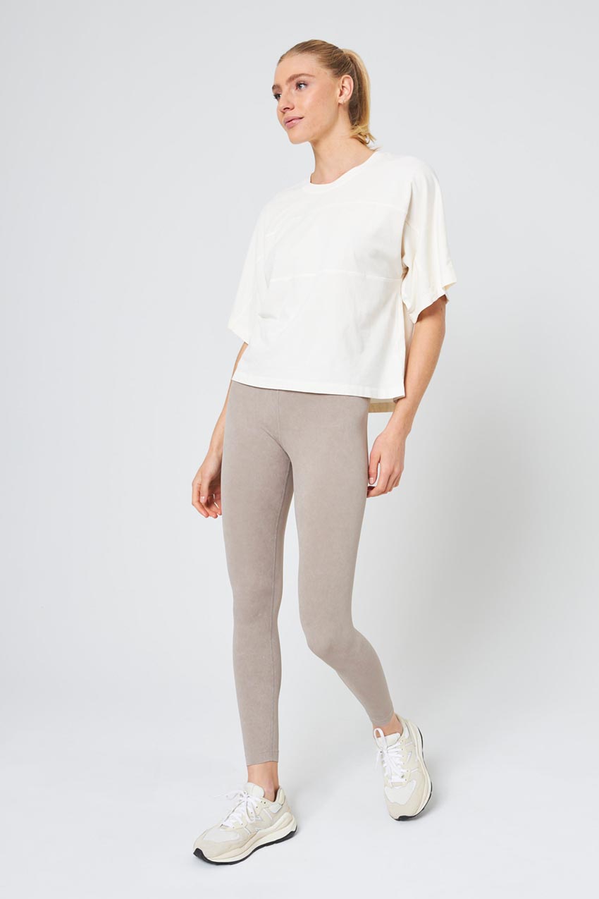 Vital Recycled Nylon High-Waisted Basic Legging 25" Washed
