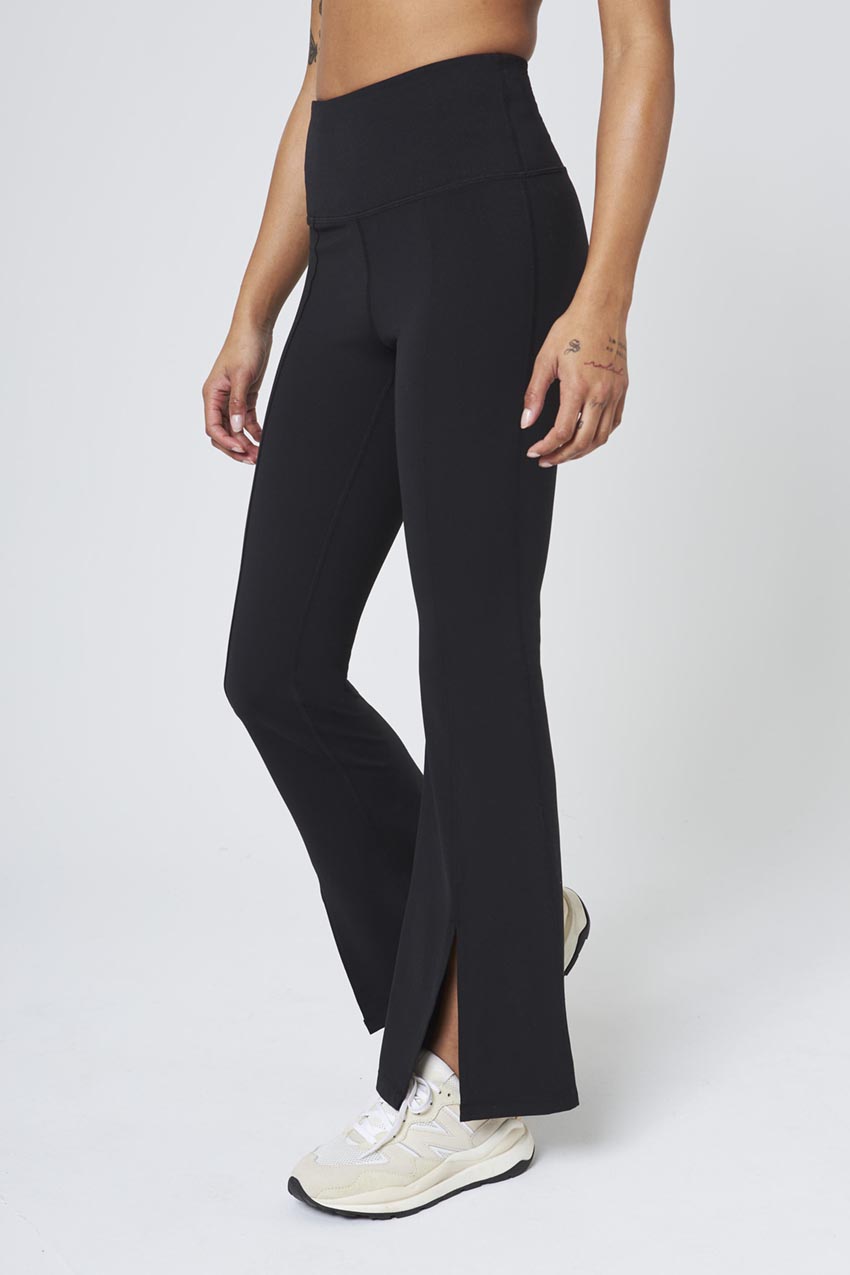 MPG Sport Vital High-Rise Front Slit Pant 30" Peached in Black