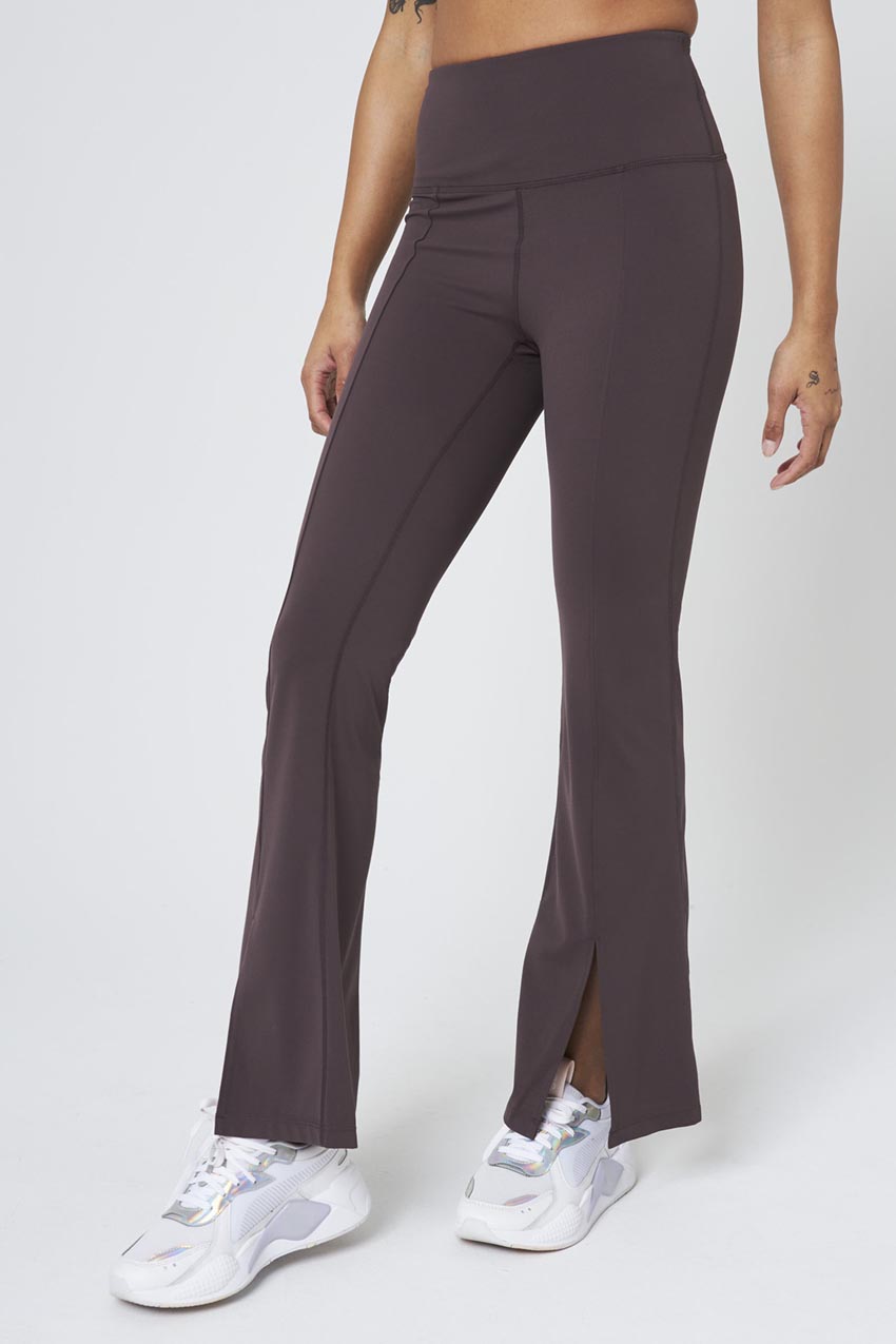 MPG Sport Vital High-Rise Front Slit Pant 30" Peached in Shale