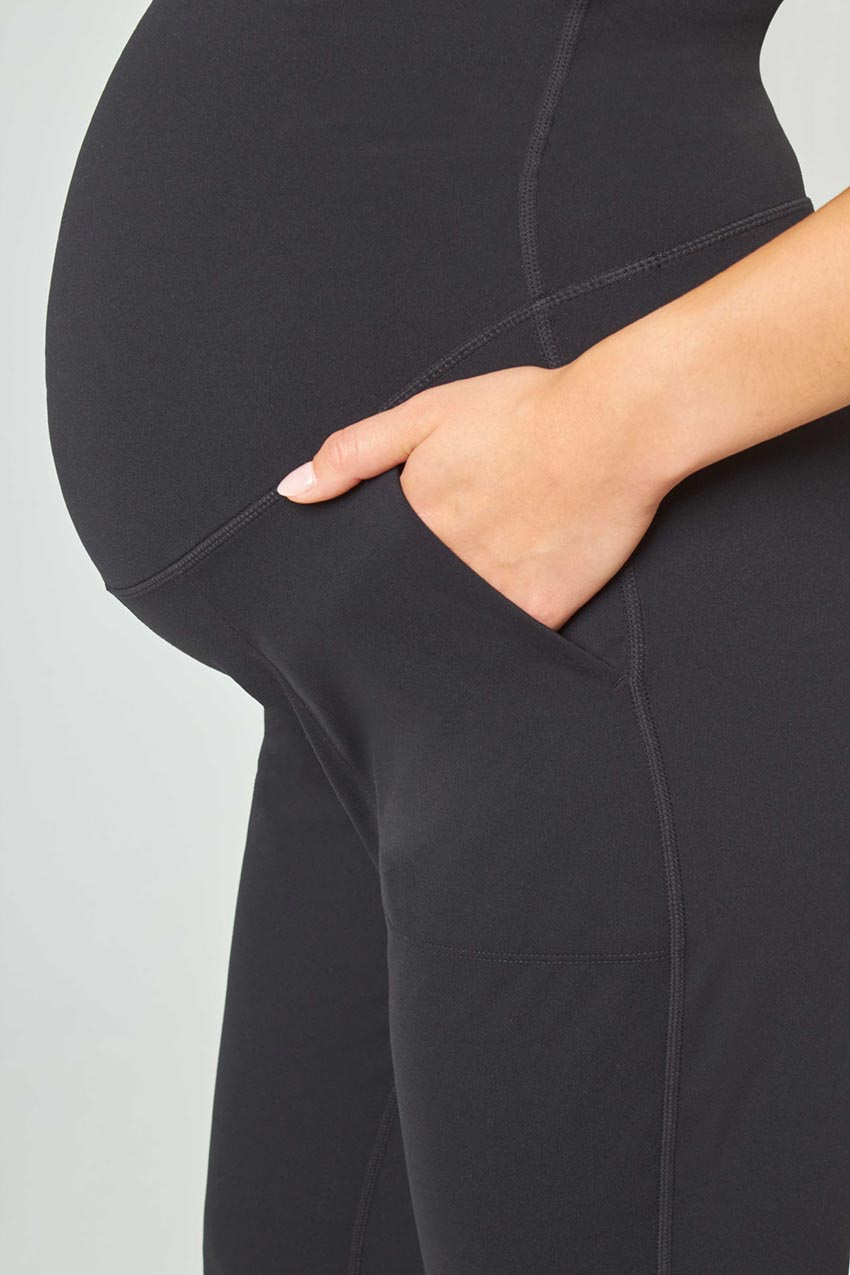 Vital 28" Side Pocket Maternity Jogger Peached