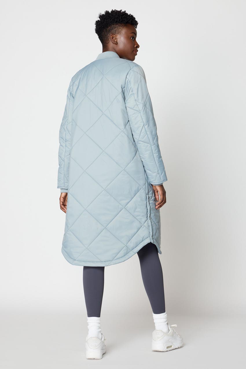 Innovate Longline Sorona® Insulated Bomber Jacket - Blue Stone