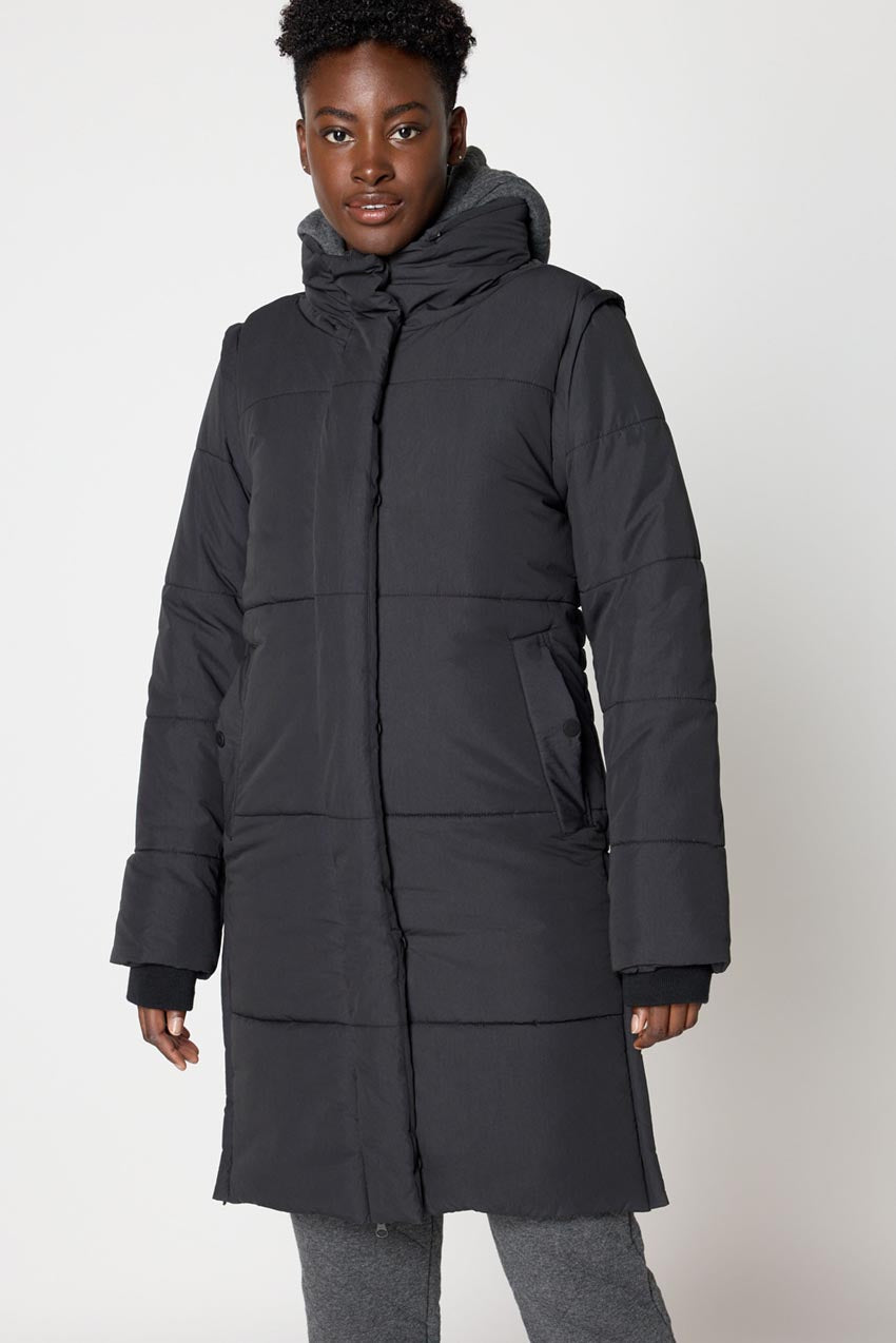 MPG Sport Invigorate Adaptable PrimaLoft® Black Rise Recycled Fill Puffer & Vest in Black