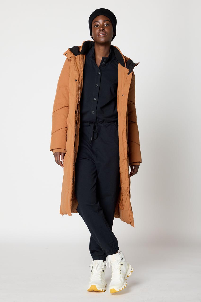 Invigorate PrimaLoft® Maxi Puffer - Dark Camel