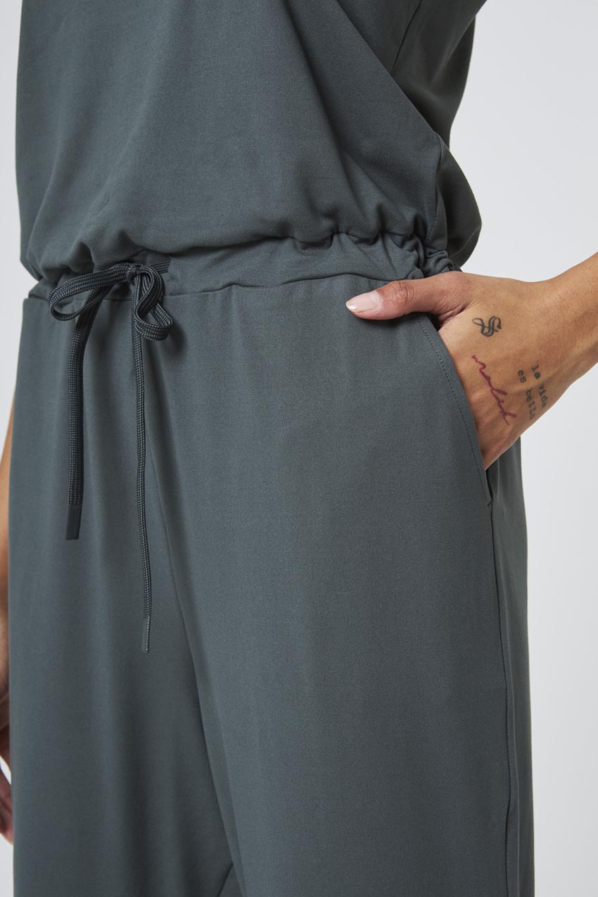 Renew Recycled Polyester Cuffed Jumpsuit 27"