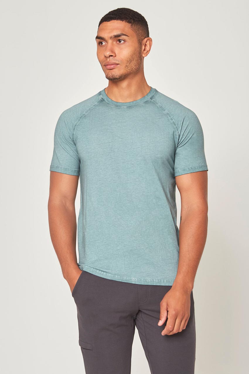MPG Sport Calm Washed Short Sleeve Tee in Washed Dark Sage