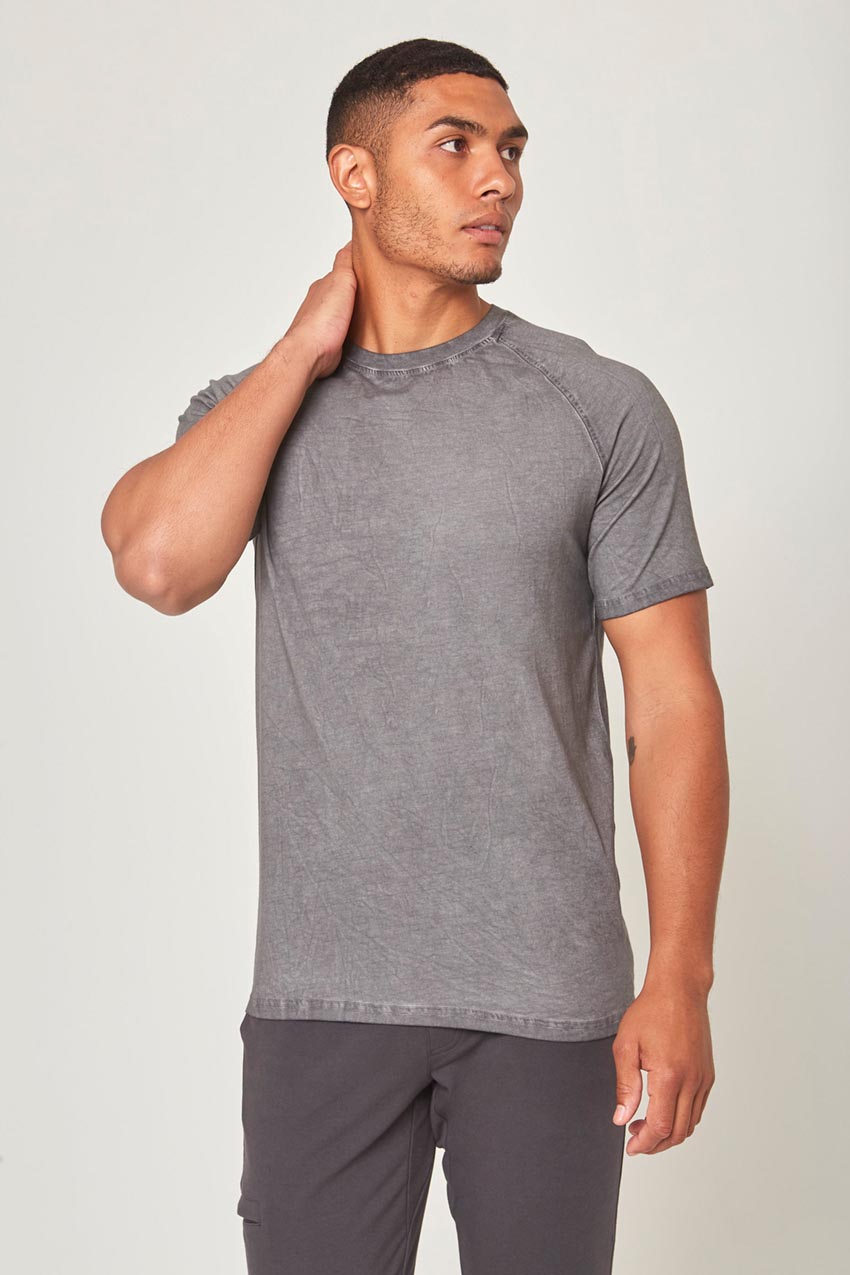 MPG Sport Calm Washed Short Sleeve Tee in Washed Graphite