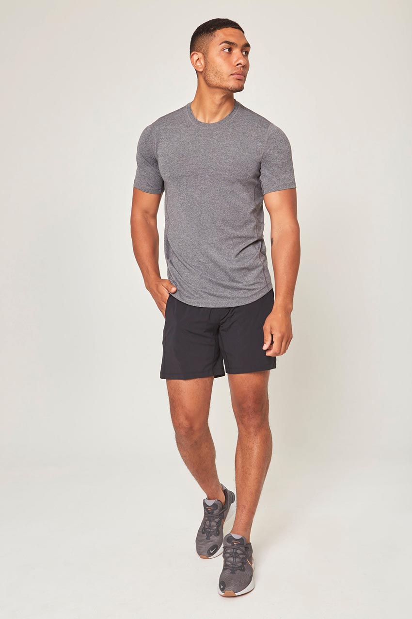 Conquer Crew Neck Short Sleeve Tech Shirt - Sale