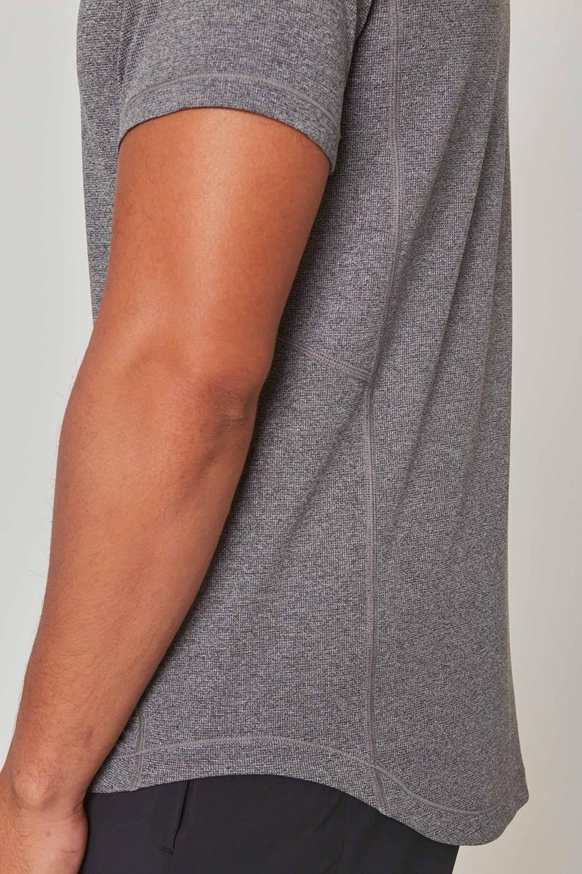 Conquer Crew Neck Short Sleeve Tech Shirt - Sale