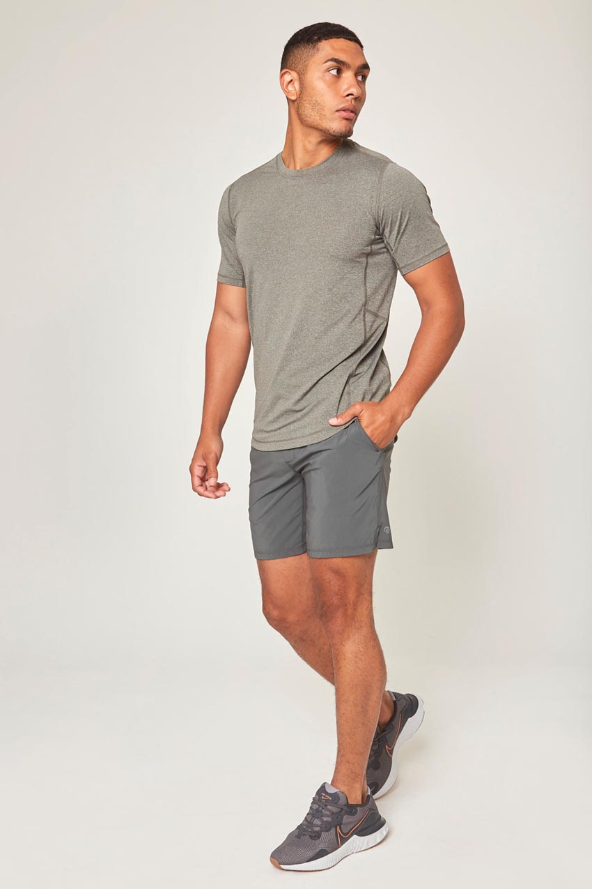 Conquer Crew Neck Short Sleeve Tech Shirt - Sale