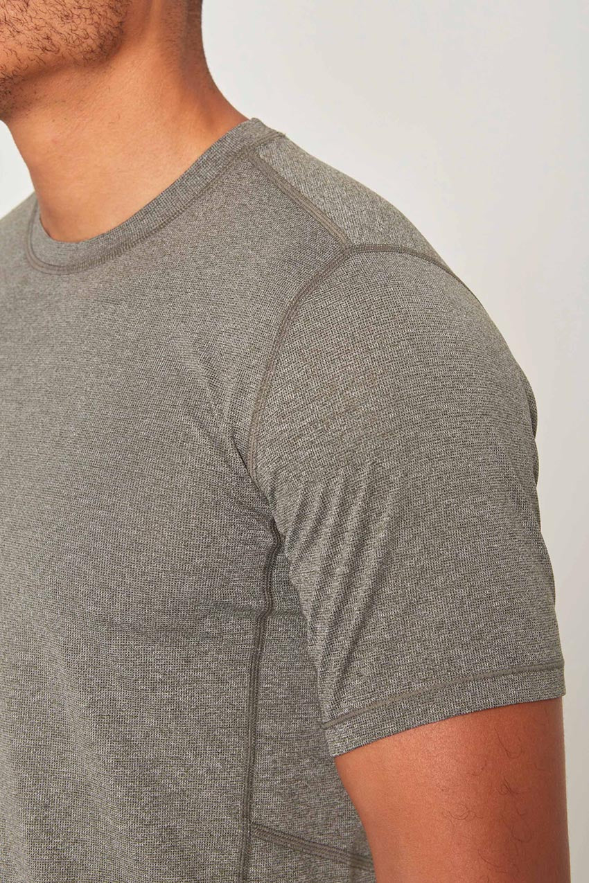 Conquer Crew Neck Short Sleeve Tech Shirt - Sale