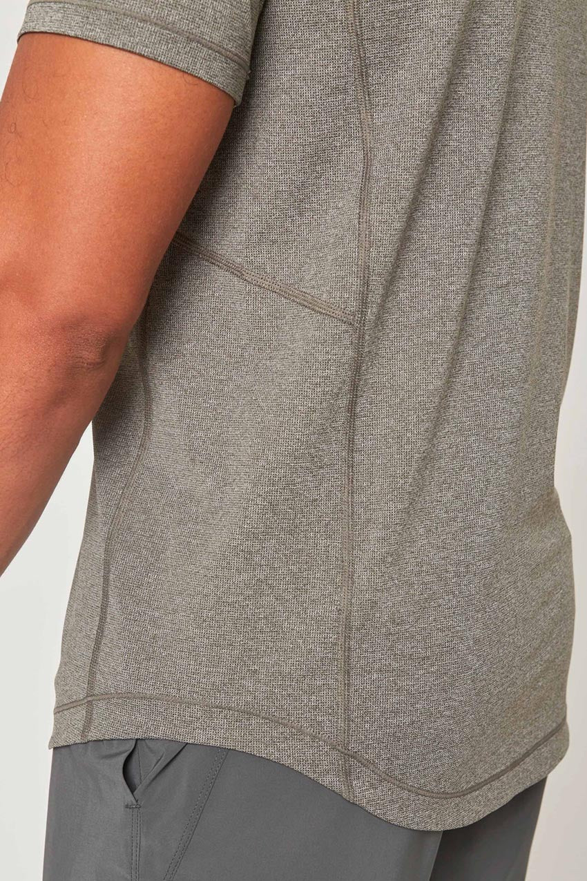 Conquer Crew Neck Short Sleeve Tech Shirt - Sale