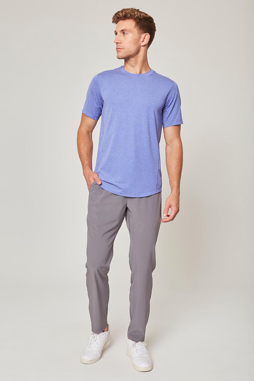Conquer Crew Neck Short Sleeve Tech Shirt - Sale