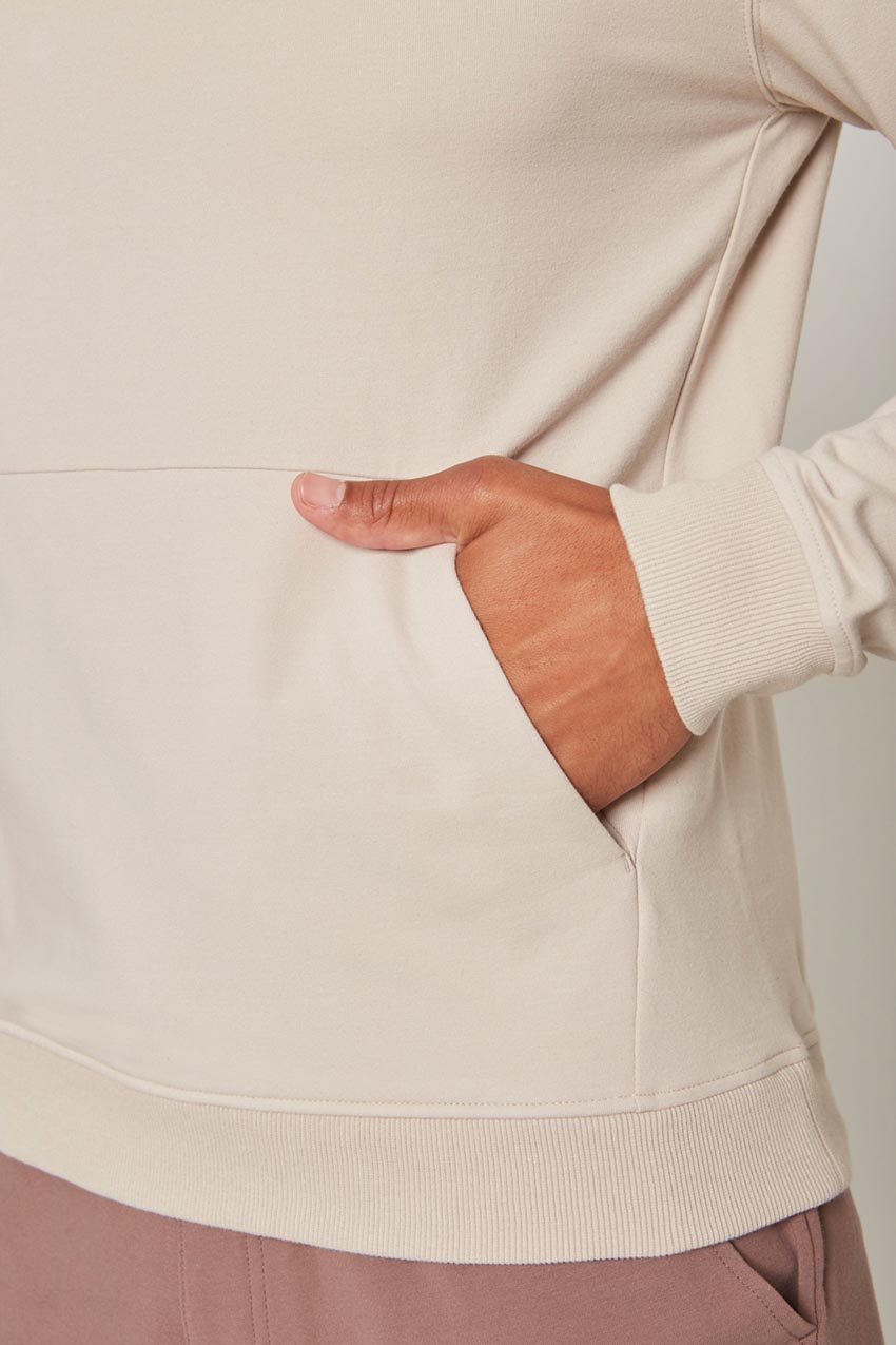 Unwind Crew Neck Pullover with Front Pocket