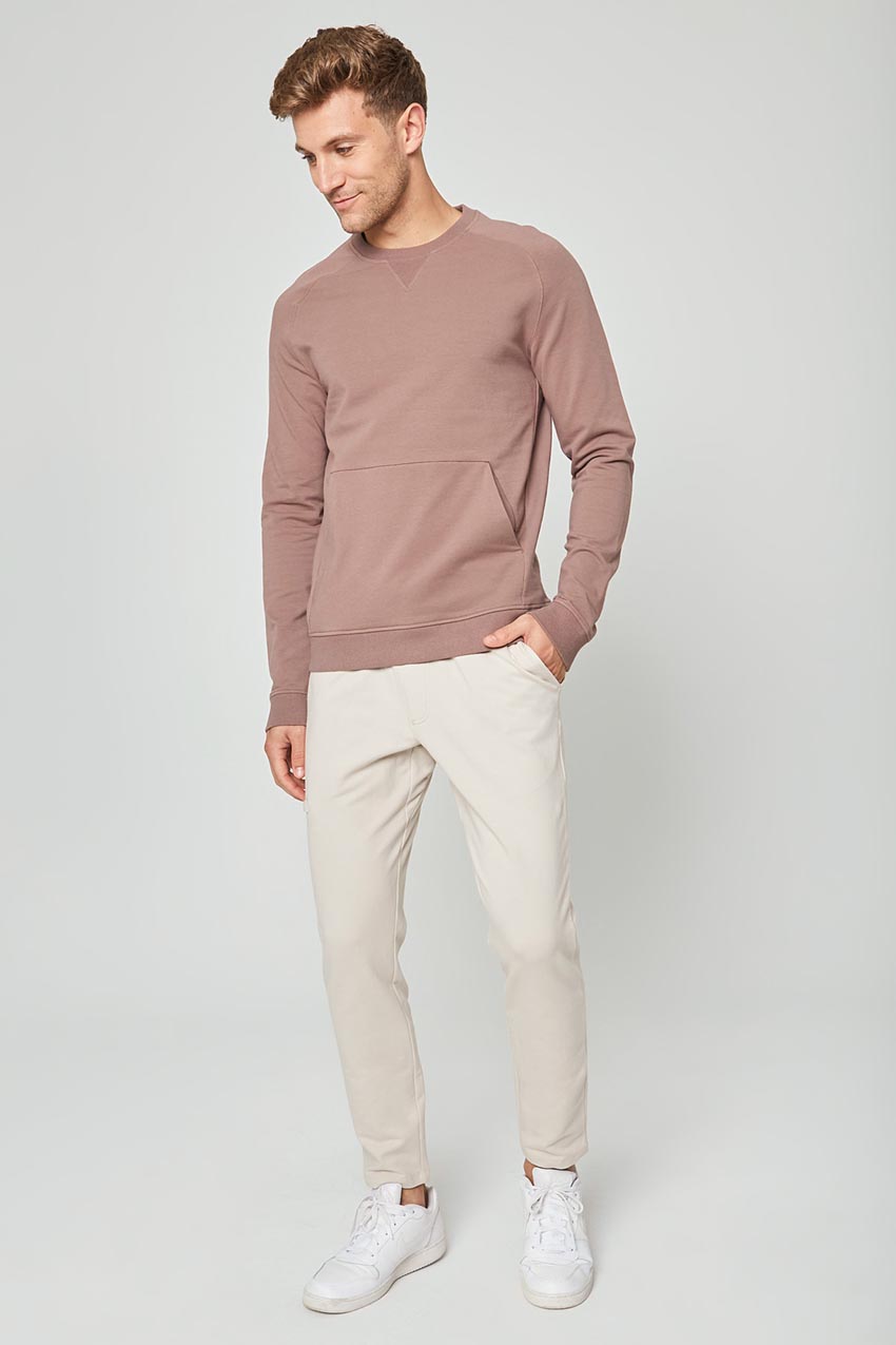 Unwind Crew Neck Pullover with Front Pocket