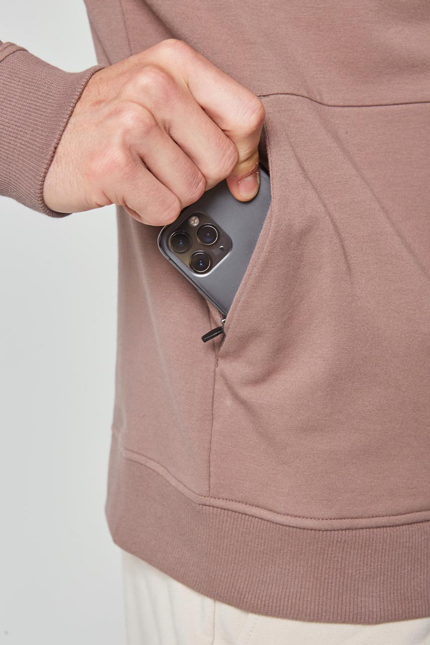 Unwind Crew Neck Pullover with Front Pocket